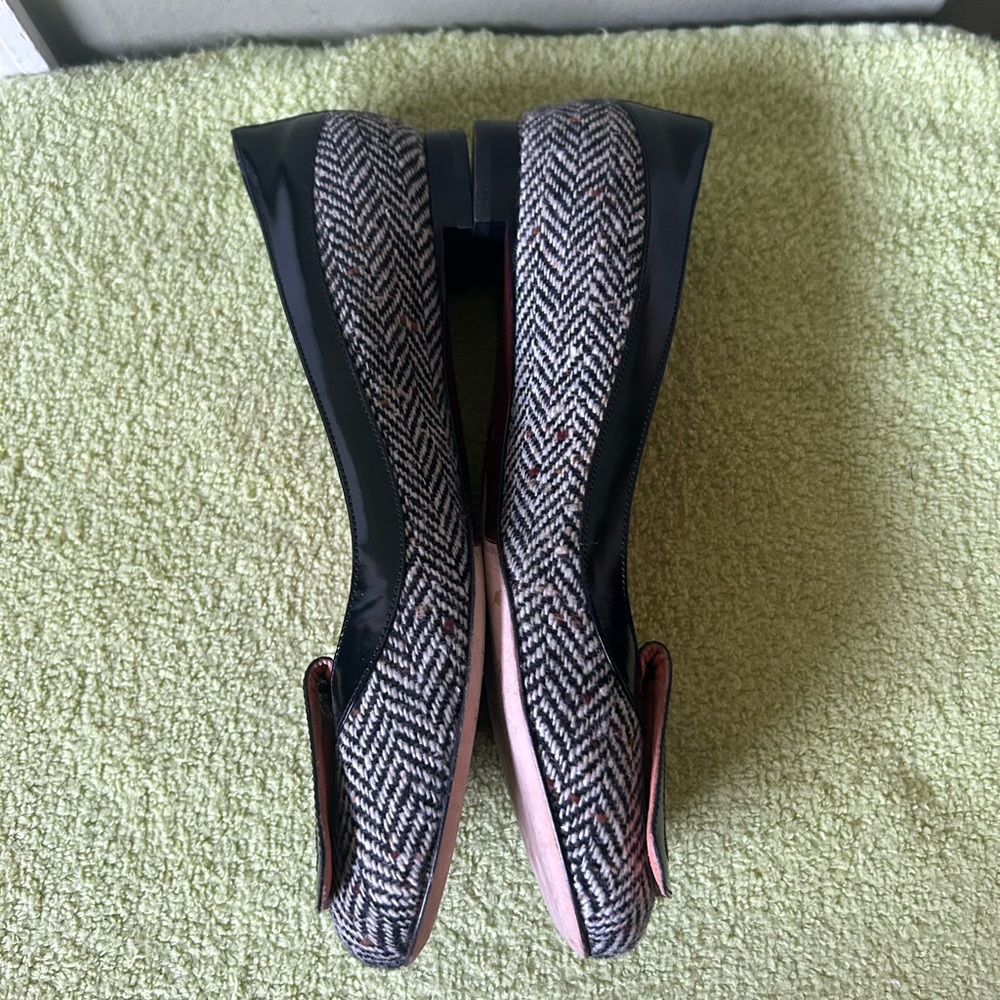 TO & CO Italy Elegant Black and Gray Women's Flats - Picture 10 of 12
